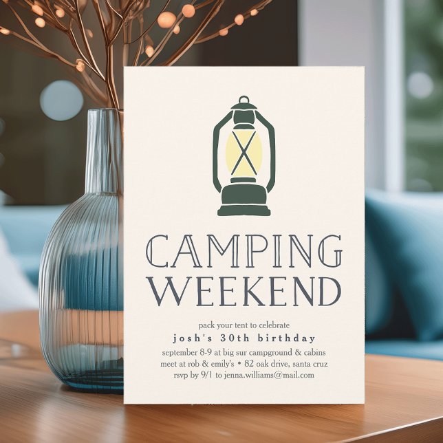 Inbjudan till Rustic Lantern Camping Helg (Skapare uppladdad)
