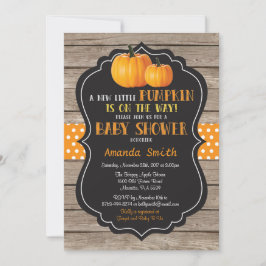 Inbjudan till Rustic Pumpkin Fall Baby Shower