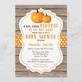 Inbjudan till Rustic Pumpkin Fall Baby Shower