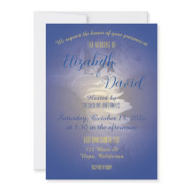 Inbjudan till Rustic Sunblommor och Blue Wedding