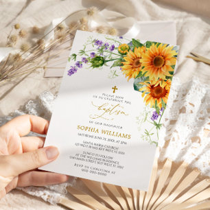 Inbjudan till Rustic Sunwers & Lavander Baptism
