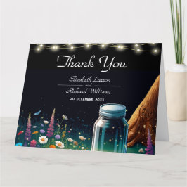 Inbjudan till Rustic Wedding i elegant Firefly