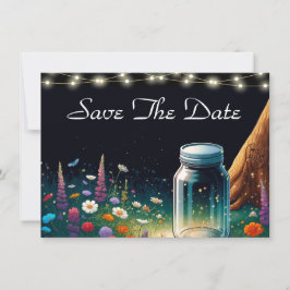 Inbjudan till Rustic Wedding i elegant Firefly