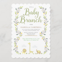 Inbjudan till Safari Baby Brunch