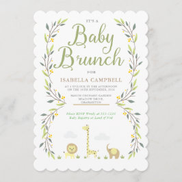 Inbjudan till Safari Baby Brunch