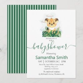 Inbjudan till Safari Baby Neutralt