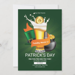 Inbjudan till saint patrick-dagspartiet