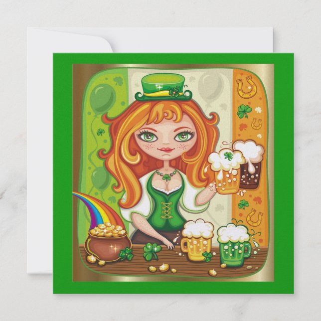 Inbjudan till saint patrick's day (Framsida)