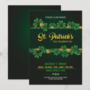 Inbjudan till Saint Patricks Day