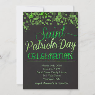 Inbjudan till saint patrick's day-partiet