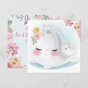 Inbjudan till sälar Baby Shower