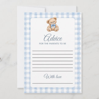 Inbjudan till sällskapsspel för Preppy Bear Baby S