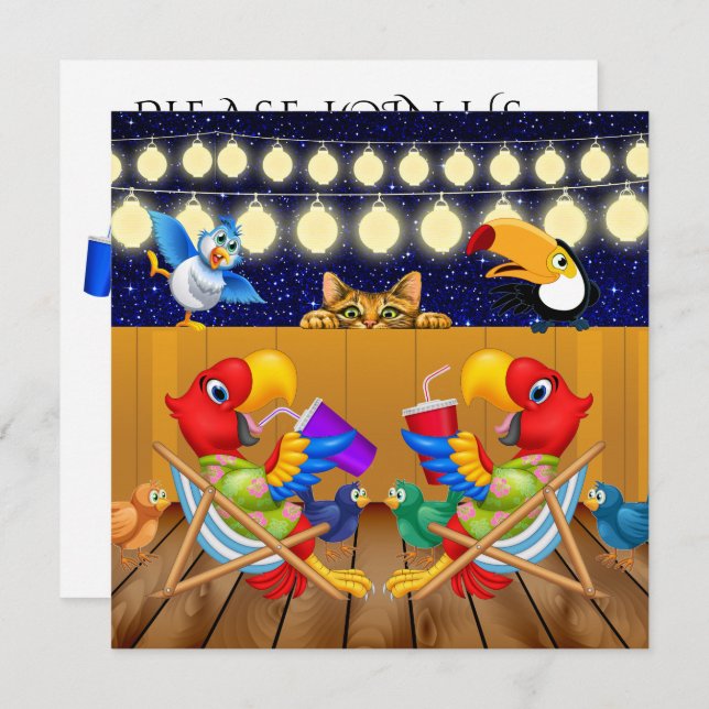 Inbjudan till samkväm (Fram/baksida)