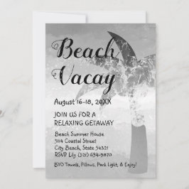 Inbjudan till Sand and Sea Handflatan Träd Beach G