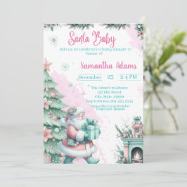 Inbjudan till Santa Baby Shower