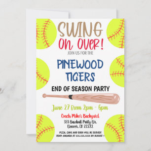 Inbjudan till säsongsavslutande softballfest