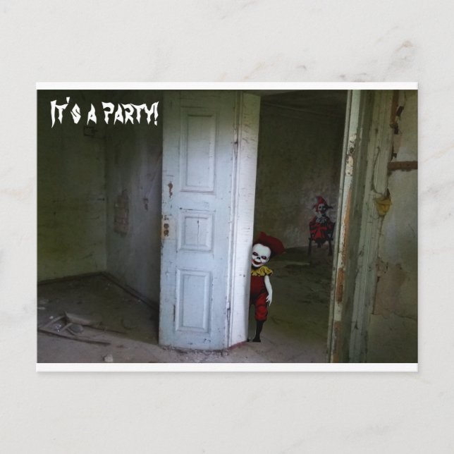 Inbjudan till Scary Clowns (Framsida)