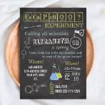 Inbjudan till Science Lab Escape Room<br><div class="desc">Träd in i en värld av vetenskapligt äventyr med vår fängslande inbjudan till Science Escape Room. Oavsett om du är en ung kemist eller en spirande fysiker, lovar denna inbjudan till labb-escape room en elektrifierande upplevelse. Avslöja mysterierna, knäck koderna och gå med oss på en kemi-escape room-födelsedag som garanterat tänder...</div>