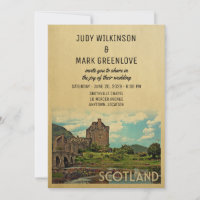 Inbjudan till Scotland Wedding Eilean Donan Castle