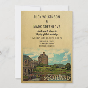 Inbjudan till Scotland Wedding Eilean Donan Castle