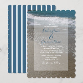 Inbjudan till Seaside Beach & Sand Wedding