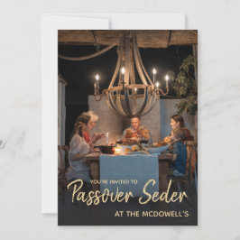 Inbjudan till Seder-sökning för Family Photo Templ