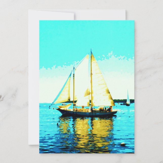 inbjudan till segling med skonare (Framsida)