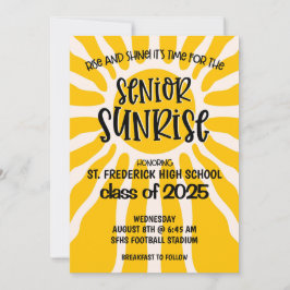 Inbjudan till Senior Sunrise High School:s slutvec