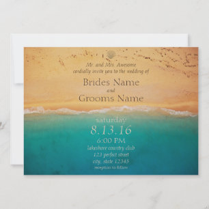 Inbjudan till Serene Beach och Blue Ocean
