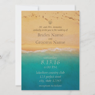 Inbjudan till Serene Beach och Blue Ocean