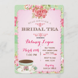 Inbjudan till Shabby chic Möhippa Tea