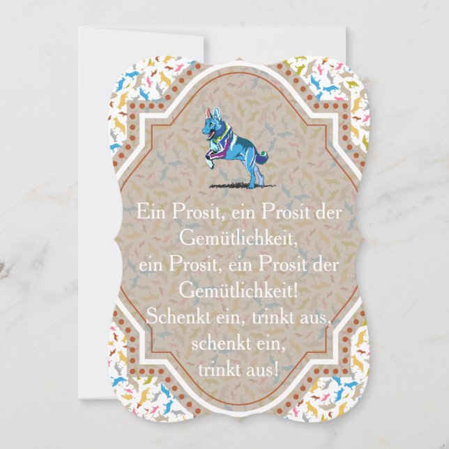 Inbjudan till Shepherd Hund (Framsida)