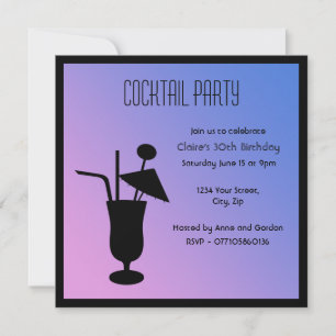 Inbjudan till Silhouette Cocktail-partiet