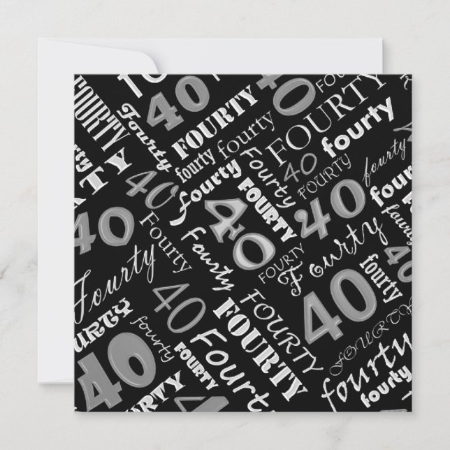 Inbjudan till Silver & Black 40-dagarspartiet (Framsida)