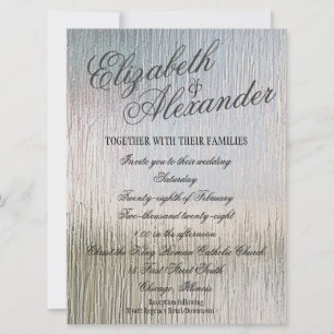 Inbjudan till Silver Indulgence Wedding