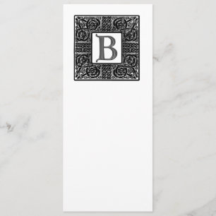 Inbjudan till silver monogrammed keltiskt bröllop