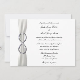 Inbjudan till Silver Ofinity White Wedding