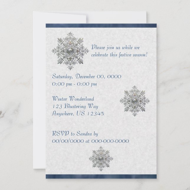 Inbjudan till Silver Snowflake (Framsida)