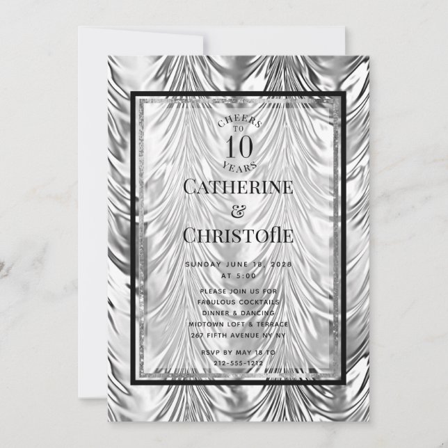 Inbjudan till silverjubileumsfest (Framsida)