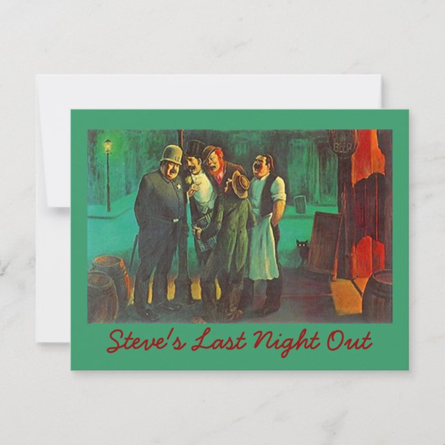 INBJUDAN TILL SISTA KVÄLLENS MOGANDE FEST Avsked (Framsida)