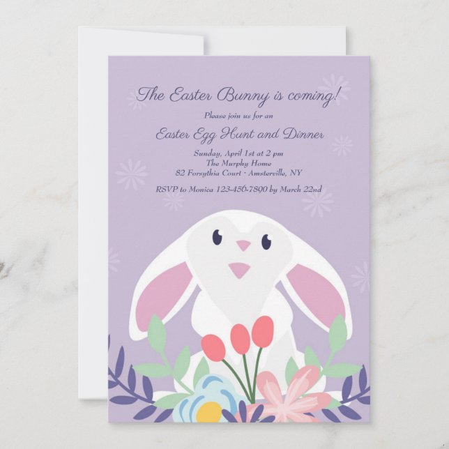 Inbjudan till Sitta Bunny (Framsida)