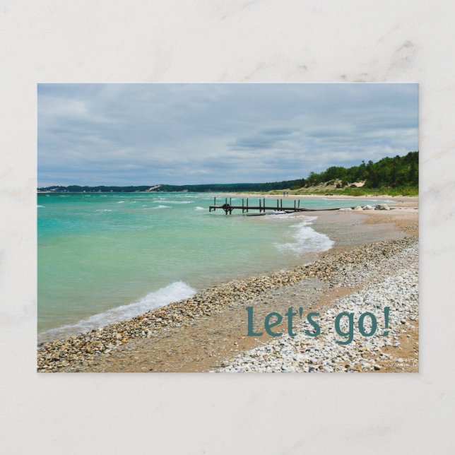 Inbjudan till sjö-partiet vykort (Framsida)