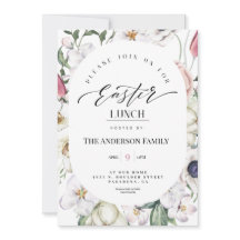 Inbjudan till sjöfärgen Påsk Lunch Blommigt i vår