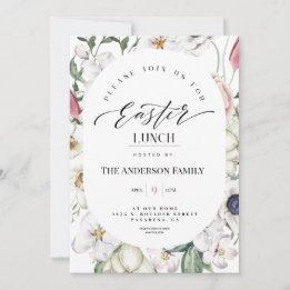 Inbjudan till sjöfärgen Påsk Lunch Blommigt i vår