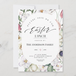 Inbjudan till sjöfärgen Påsk Lunch Blommigt i vår