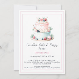 Inbjudan till sjöfärgning av daglig kummel - Söt