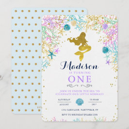 Inbjudan till Sjöjungfru på födelsedag