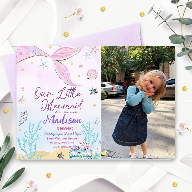 Inbjudan till sjöjungfru under havet (Skapare uppladdad)