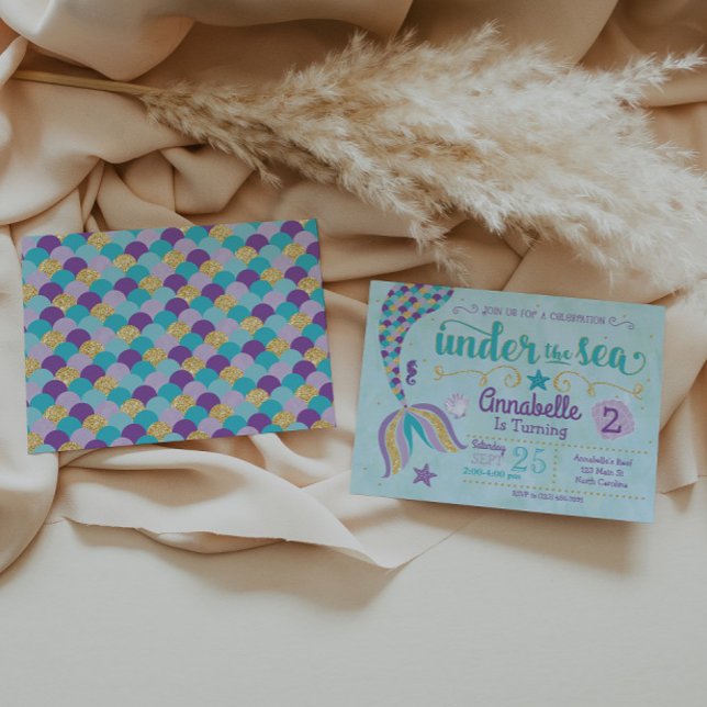 Inbjudan till sjöjungfru under Inbjudan (Skapare uppladdad)