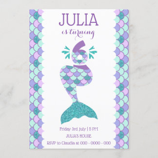 Inbjudan till sjöjungfru under Party under havets 